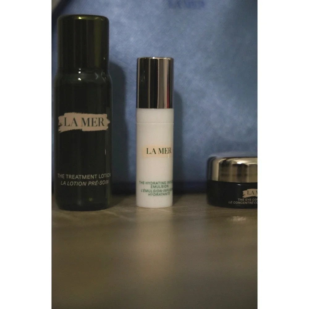 La Mer Travel Skincare Set Treatment Lotion‎ Hydrating Emulsion Eye Concentrate